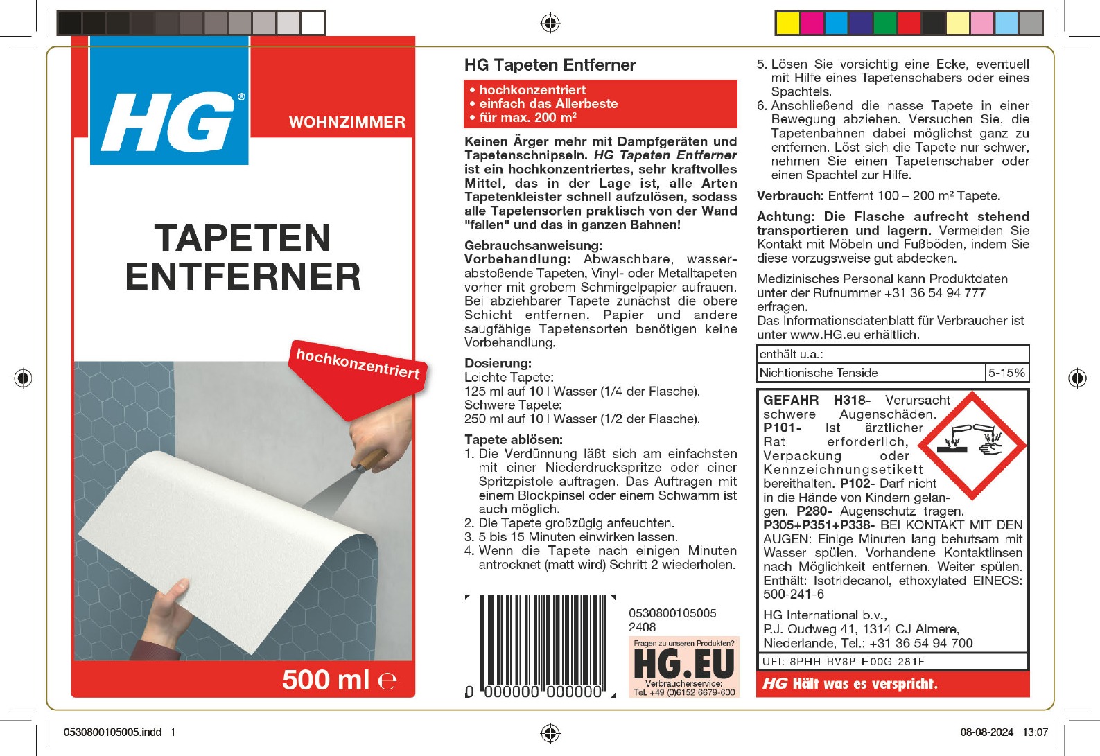 Etikett: HG Tapeten Entferner