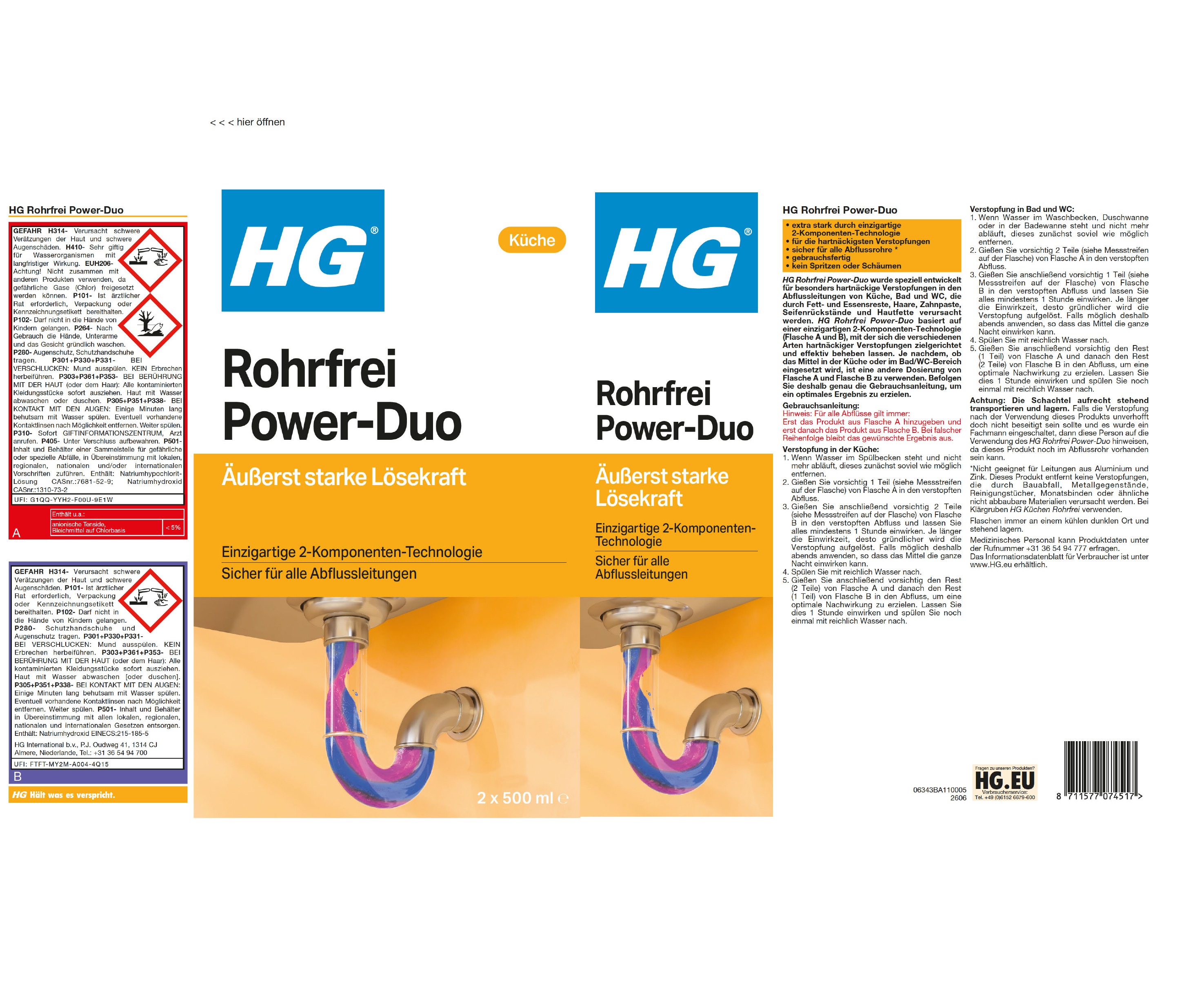 Etikett: HG Duo Rohrfrei