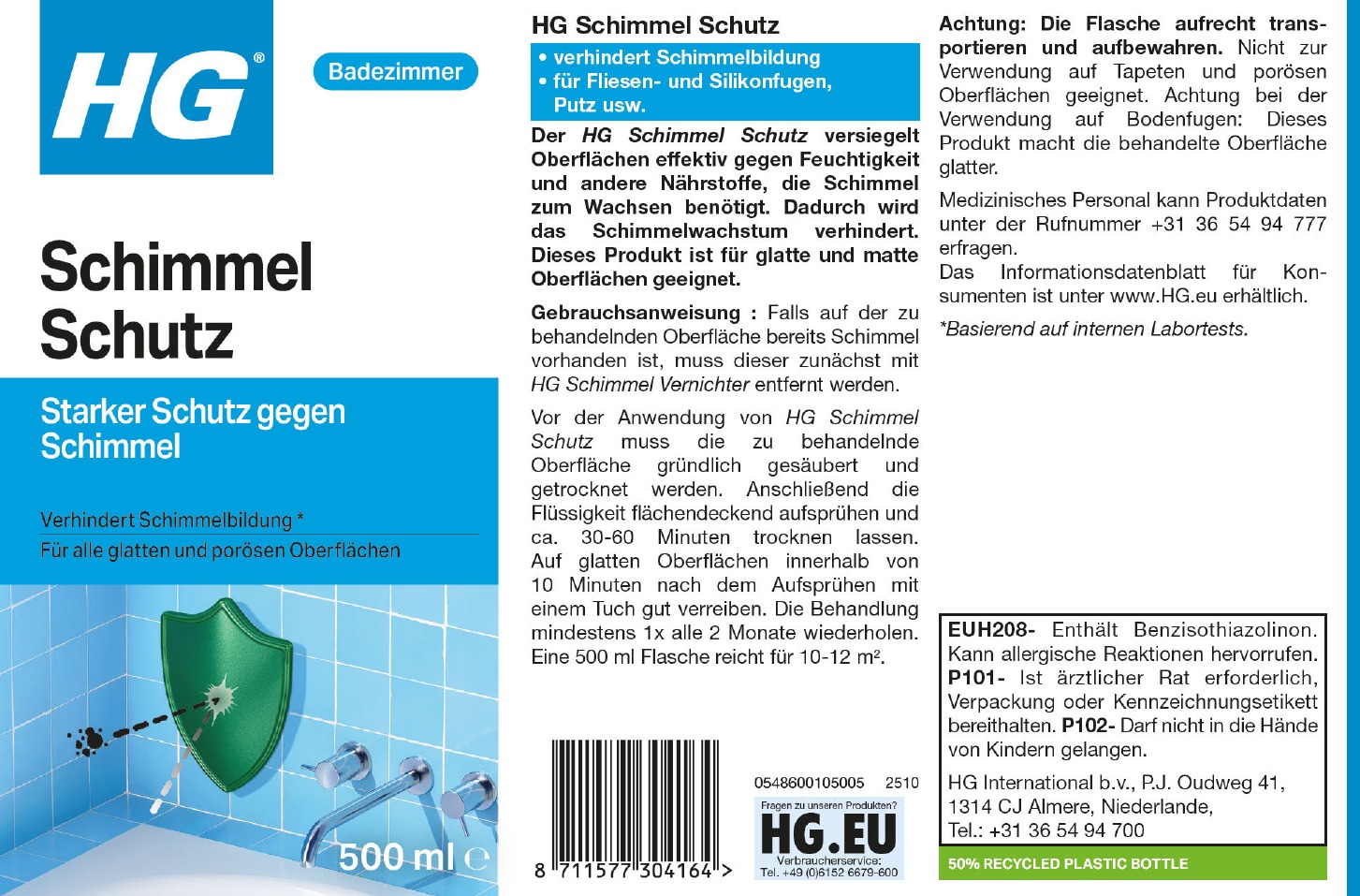Etikett: HG Schimmel Schutz