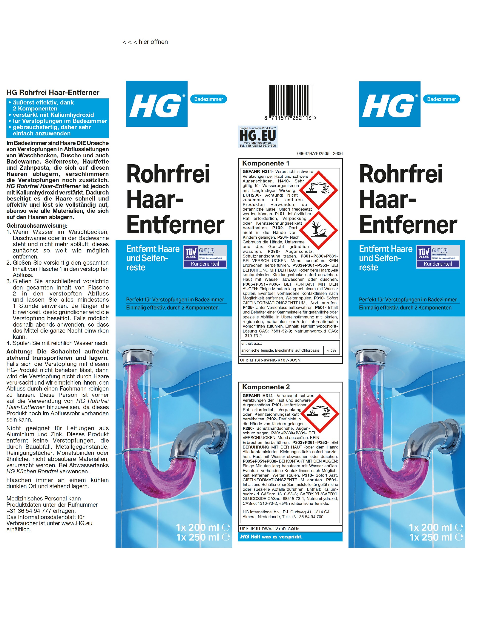 Etikett: HG Haar Rohrfrei