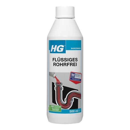 HG flüssiges Rohfrei 0,5 Liter Flasche